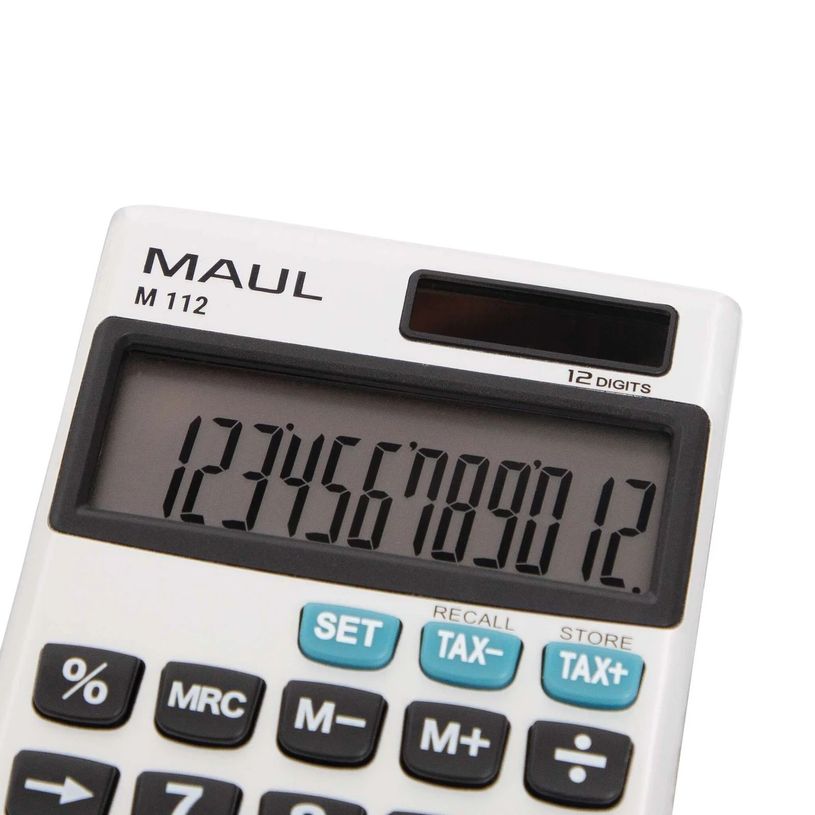 4002390085205-MAUL M 112 - Calculatrice solaire - 12 chiffres - argent--1