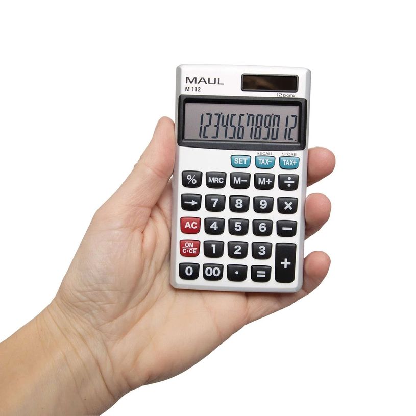 4002390085205-MAUL M 112 - Calculatrice solaire - 12 chiffres - argent--2