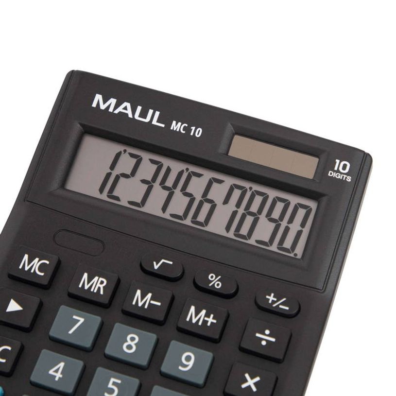 4002390085199-MAUL MC 10 - Calculatricesolaire - 10 chiffres - noir--1