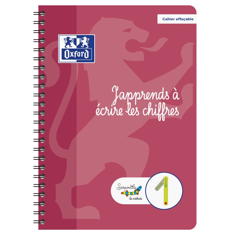 9791090155114-Serpodile - Cahier d' apprentissage des chiffres  - format A5 (148x210) - 44 pages--0