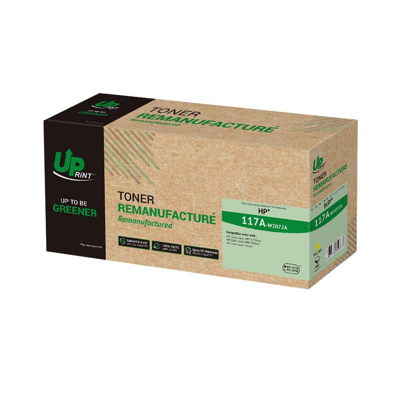 3584770912673-Cartouche laser remanufacturée HP 117A - jaune - Uprint--0