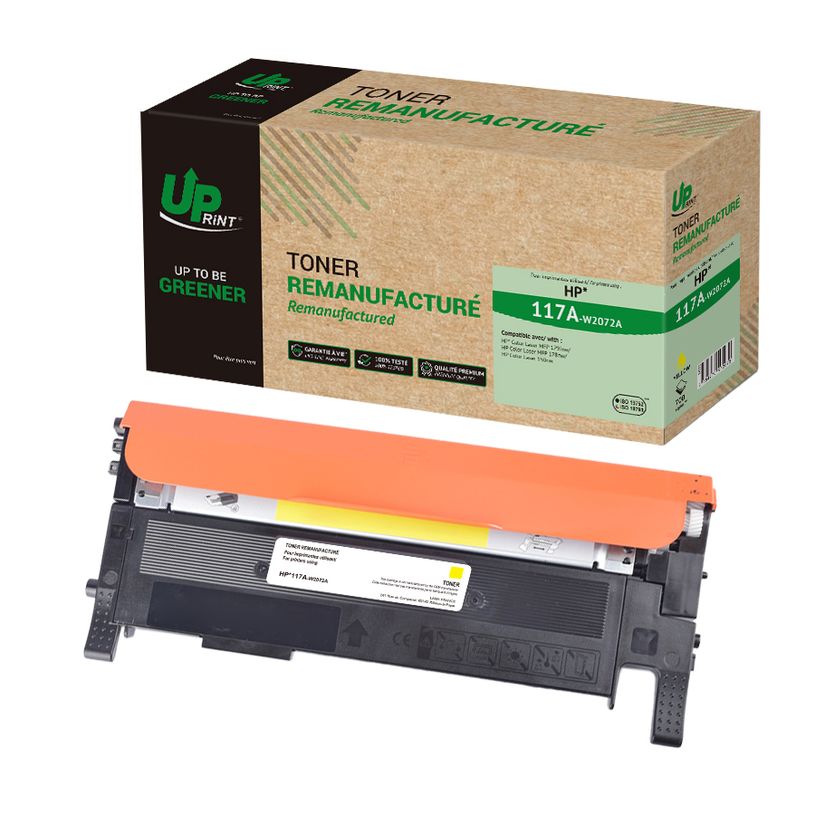 3584770912673-Cartouche laser remanufacturée HP 117A - jaune - Uprint--2