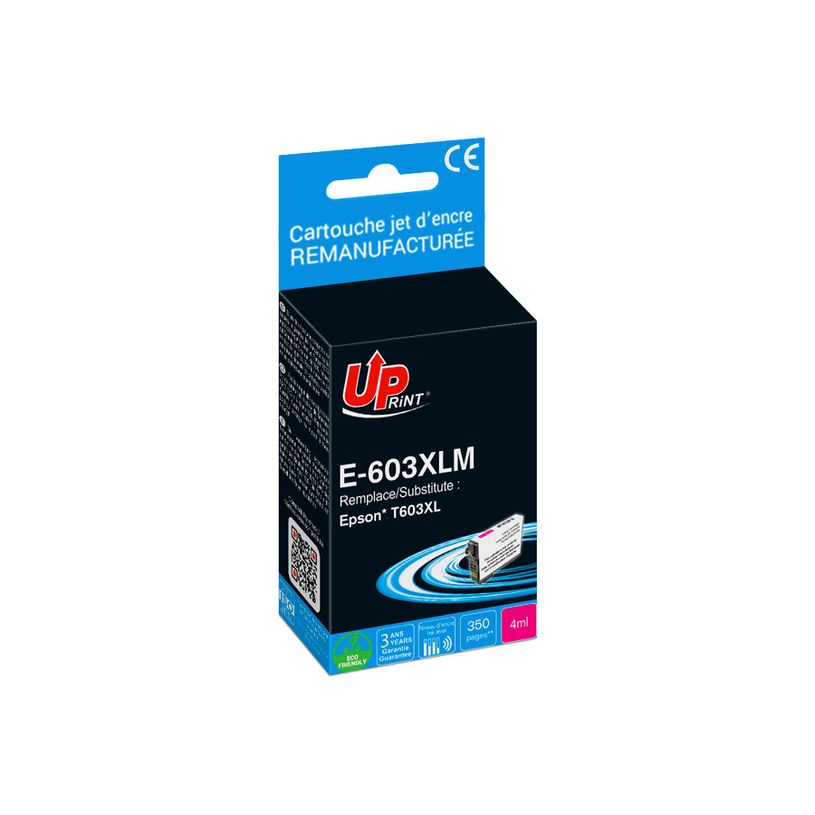 3584770904999-Cartouche remanufacturée Epson 603XL Etoile de mer - magenta - Uprint--0