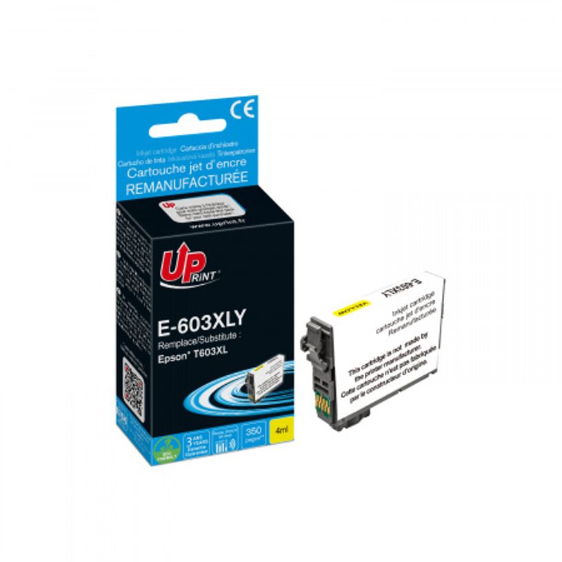 3584770904500-Cartouche remanufacturée Epson 603XL Etoile de mer - jaune - Uprint--2