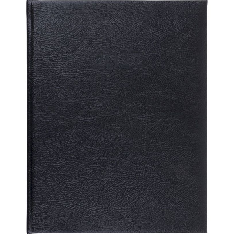 3664447231921-Agenda London - 1 semaine sur 2 pages - 22 x 28 cm - noir - Oberthur--0