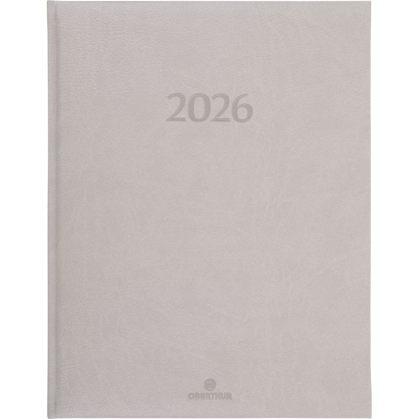 3664447206097-Agenda London - 1 semaine sur 2 pages - 22 x 28 cm - beige - Oberthur--0