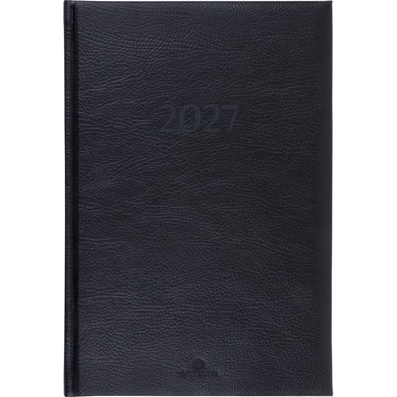3664447231969-Agenda London - 1 semaine sur 2 pages - 17 x 24,5 cm - noir - Oberthur--0