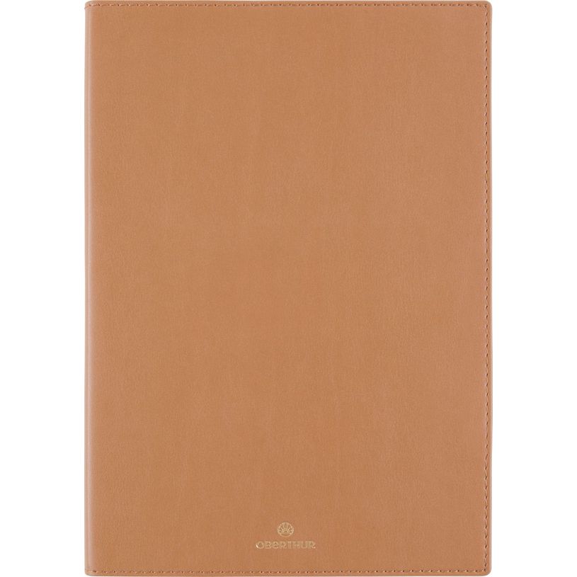 3664447230016-Agenda Feroe - la semaine sur 1 page et une page de note - 15 x 21 cm - camel - Oberthur--0