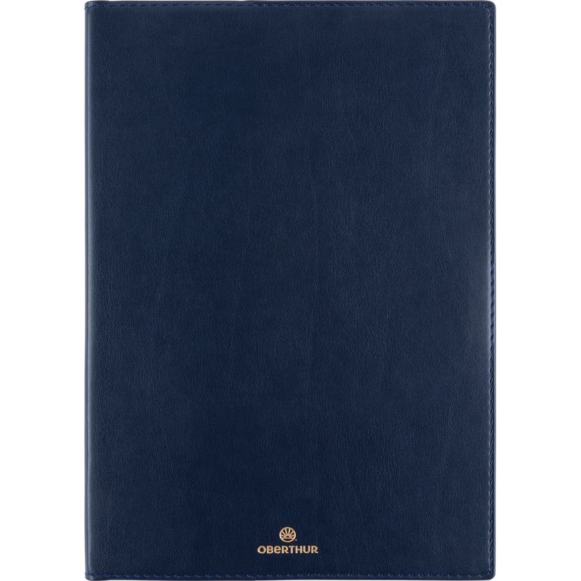 3664447206479-Agenda Feroe - la semaine sur 1 page et une page de note - 15 x 21 cm - bleu marine - Oberthur--0