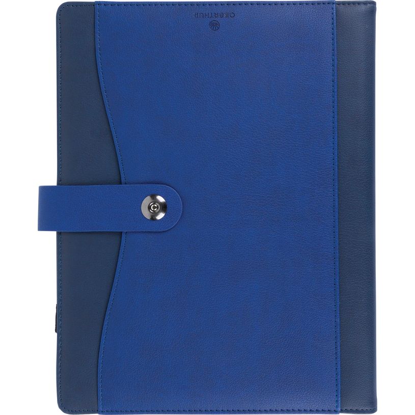 3664447208152-Agenda à spirale Davos - 1 semaine sur 2 pages - 22 x 28 cm - bleu - Oberthur--0