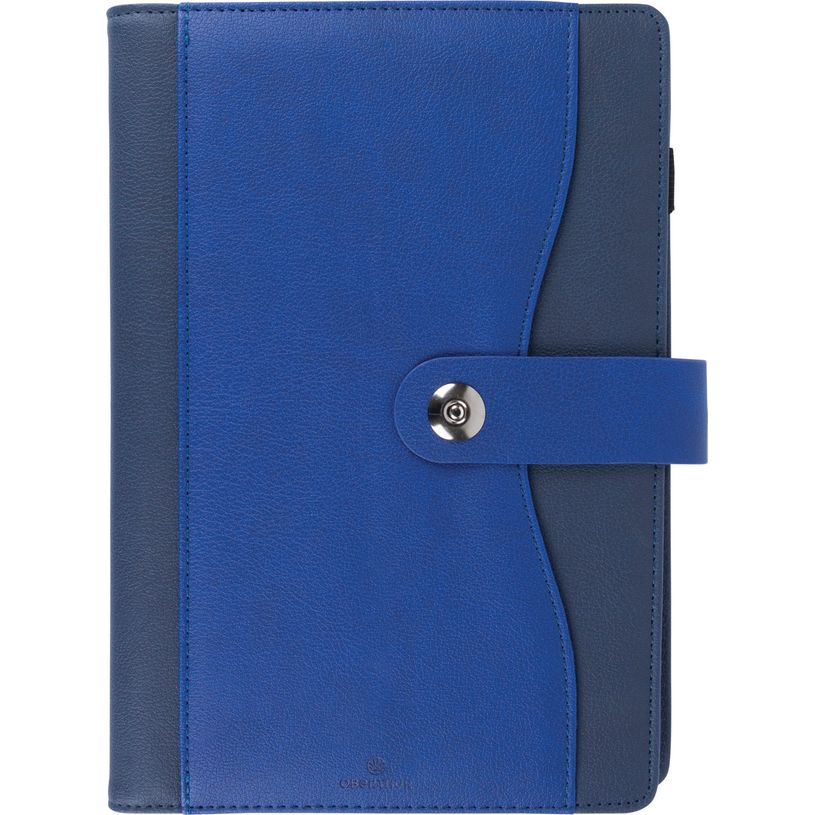 3664447208206-Agenda à spirale Davos - 1 semaine sur 2 pages - 17 x 24,5 cm - bleu - Oberthur--0