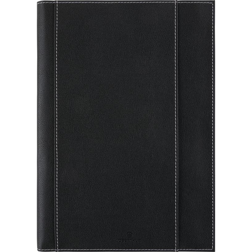 3664447204376-Agenda à spirale Burgos - 1 semaine sur 2 pages - 17 x 24,5 cm - noir - Oberthur--0