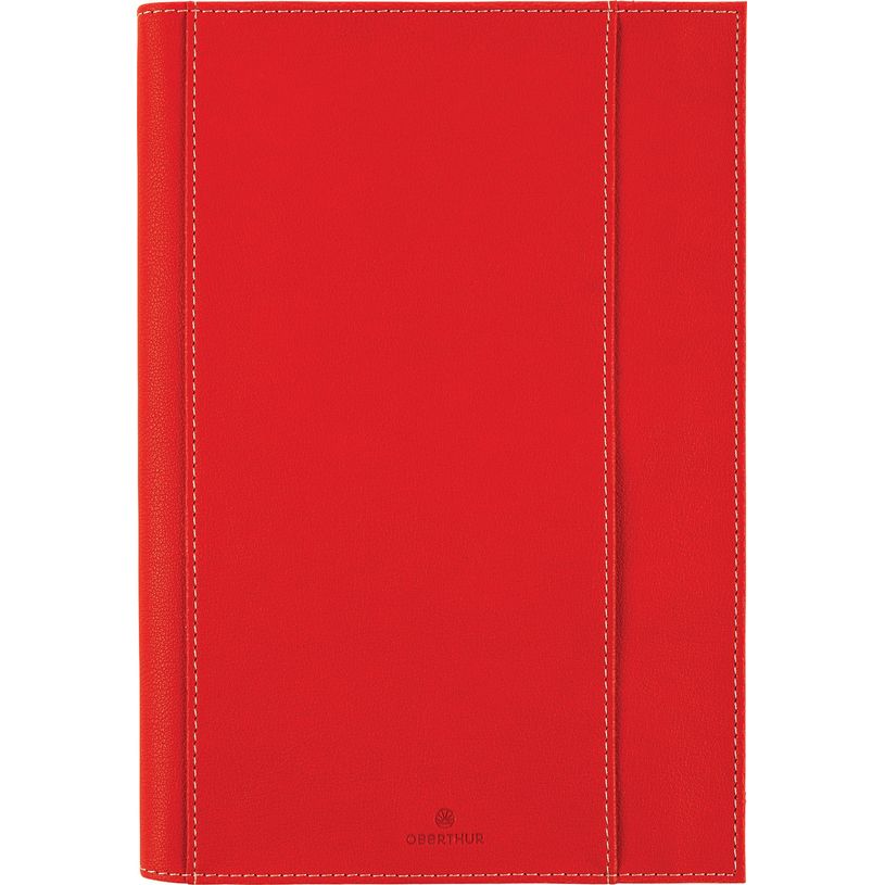 3664447204383-Agenda à spirale Burgos - 1 semaine sur 2 pages - 17 x 24,5 cm - rouge - Oberthur--0
