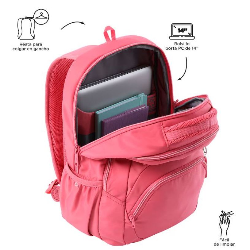 7704758865326-Totto Tracer 4 - Sac à dos pour ordinateur portable - 14" - rose du désert-P_405187151_2-1
