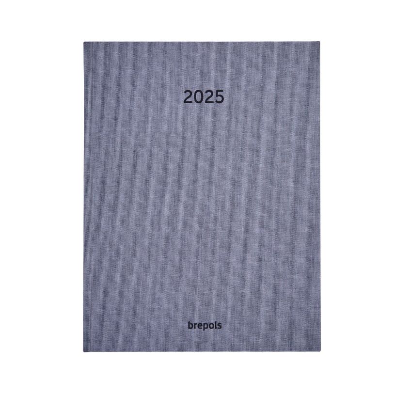 5412303378338-Agenda Semainier notes Dubletta - 1 semaine sur 2 pages - 17 x 22 cm - gris - Brepols-P_405187197_1-0