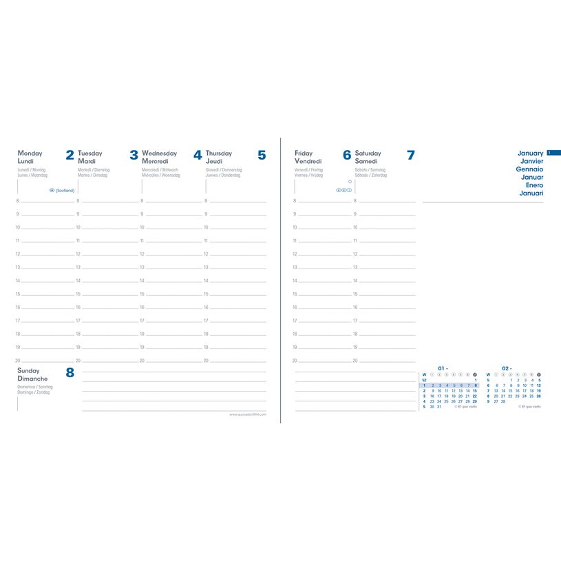3371010511266-Quo Vadis Respire - Agenda JAJ Executif - 2025 - semainier - reliure piquée - standard / M - 160 x 160 mm - portrait - ric-P_405187207_5-1