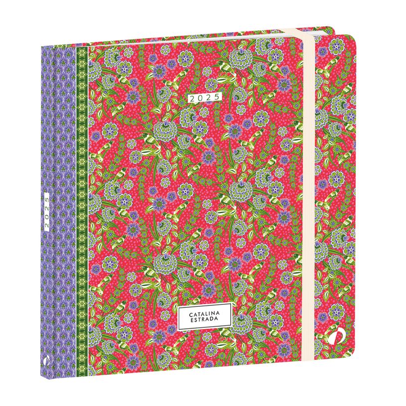 3371010512997-Quo Vadis Catalina Estrada - Agenda JAJ Executif - 2025 - semainier - standard / M - 160 x 160 mm - portrait - papier blanc - nature - flowers - poetic - -P_405187236_3-0