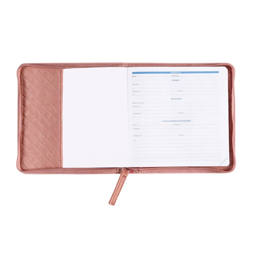 3371010510009-Quo Vadis Colette - Agenda JAJ Executif - 2025 - semainier - standard / M - 160 x 160 mm - portrait - papier blanc - couleur unique - couverture rose-P_405187249_5-2