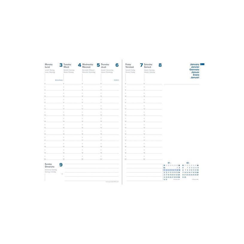 3371010513901-Quo Vadis Harmony Minister - Agenda - 2025 - semainier - standard / M - 160 x 240 mm - portrait --P_405187255_1-4