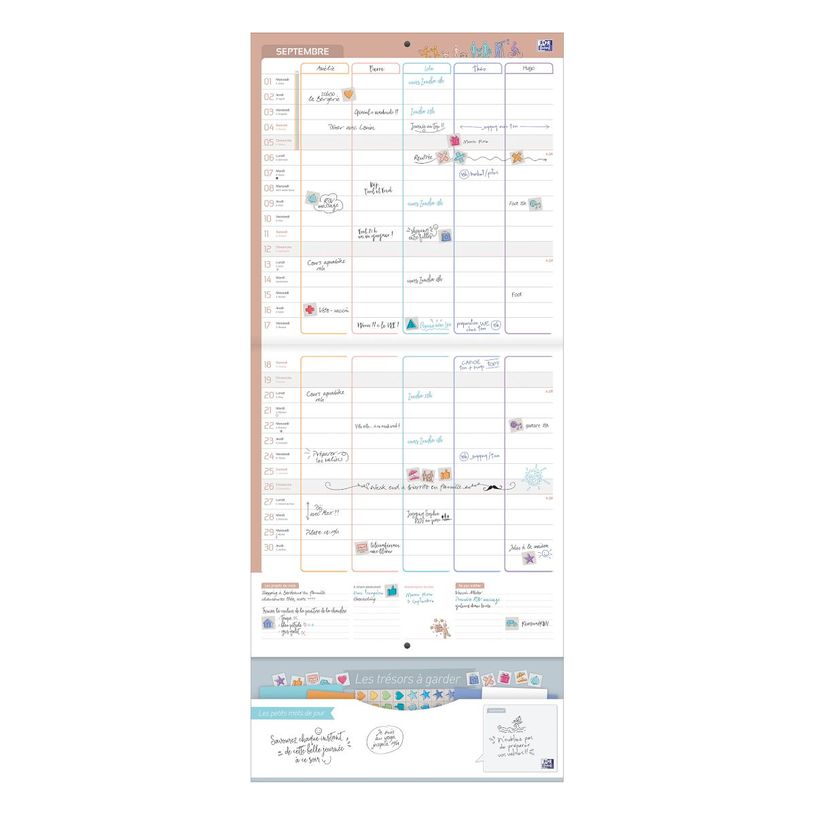 3147280295409-Calendrier Mensuel Oxford Romance - 1 mois sur 2 pages - 30x30 cm - disponible dans 4 déc-P_405187306_5-3