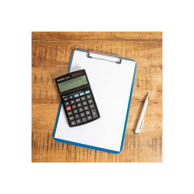 4002390085564-Calculatrice Maul MTL 600 - 12 chiffres - panneau solaire et pile - noir-P_405187372_3-4