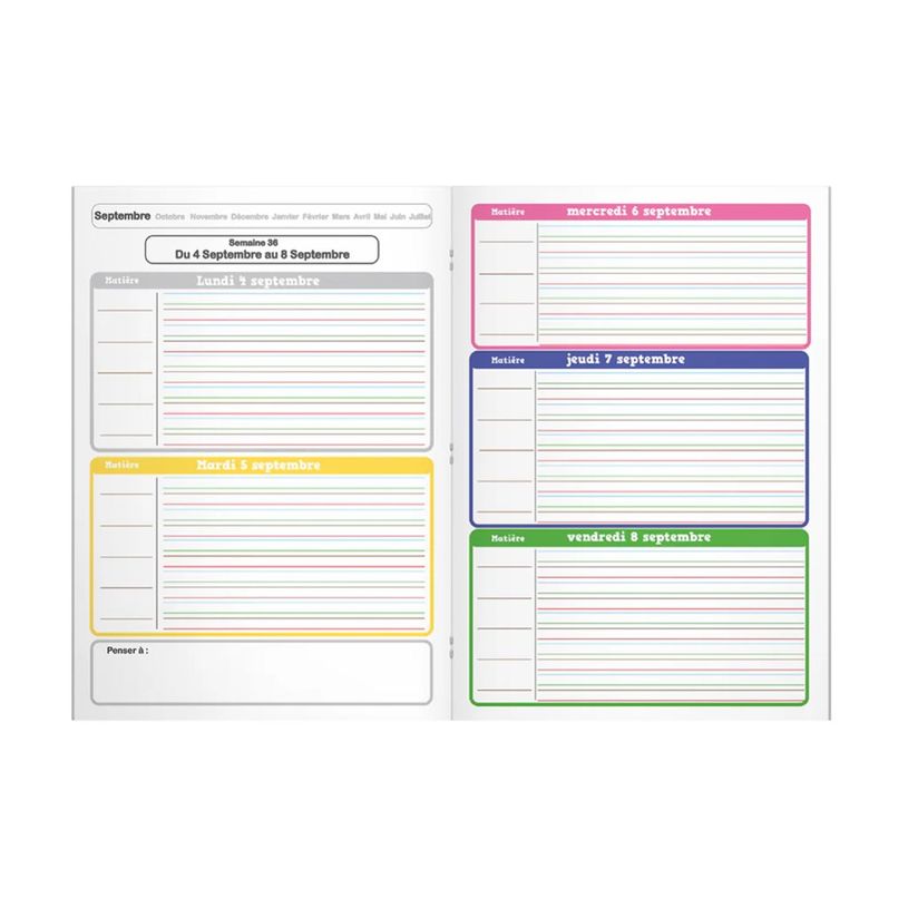 3020120253909-Oxford Serpodile - Agenda - semainier - A4 - 84 pages - L3MM-P_405187455_2-2