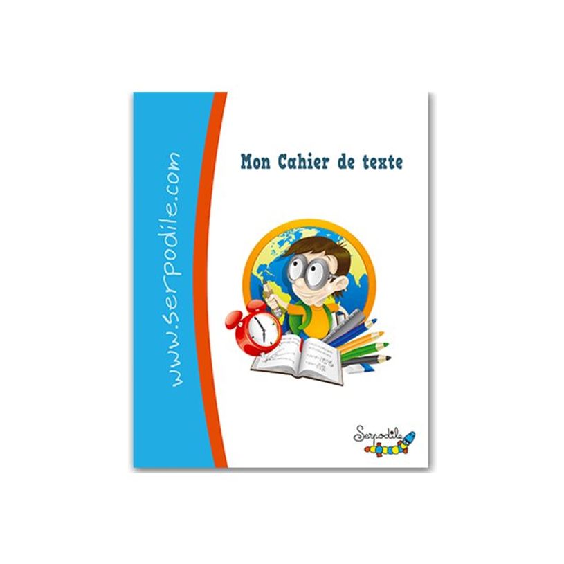 3020120253947-Serpodile - Cahier de texte - reliure à spirale - 170 x 220 mm - 50 feuilles / 100 pages-P_405187456_2-0