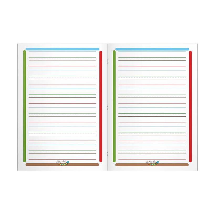 9791090155121-Serpodile Niv1 - Cahier de notes - reliure cousue - A4 - 24 feuilles / 48 pages - ligné-P_405187461_1-1