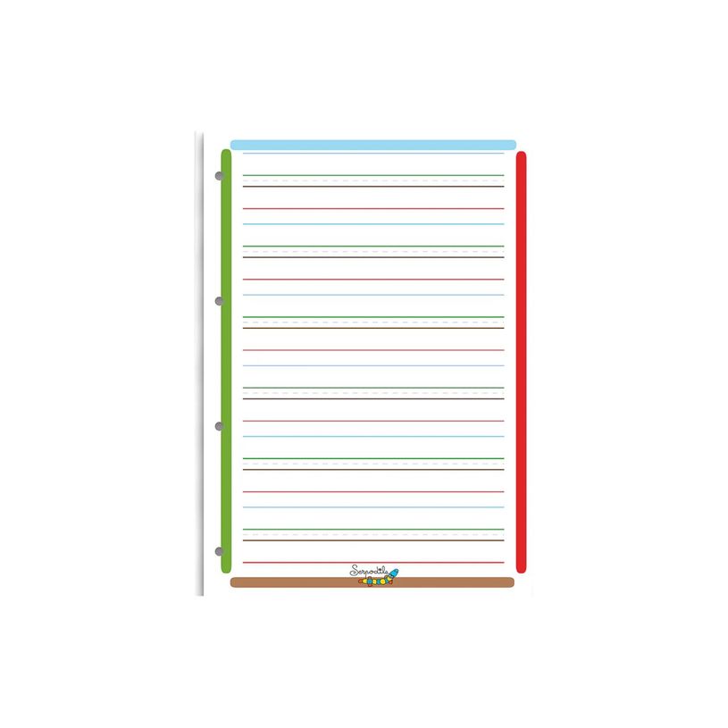 9791090155206-Serpodile - 50 feuilles mobiles Dys perforées - 100 pages - A4 - ligné 7 mm-P_405187473_1-3