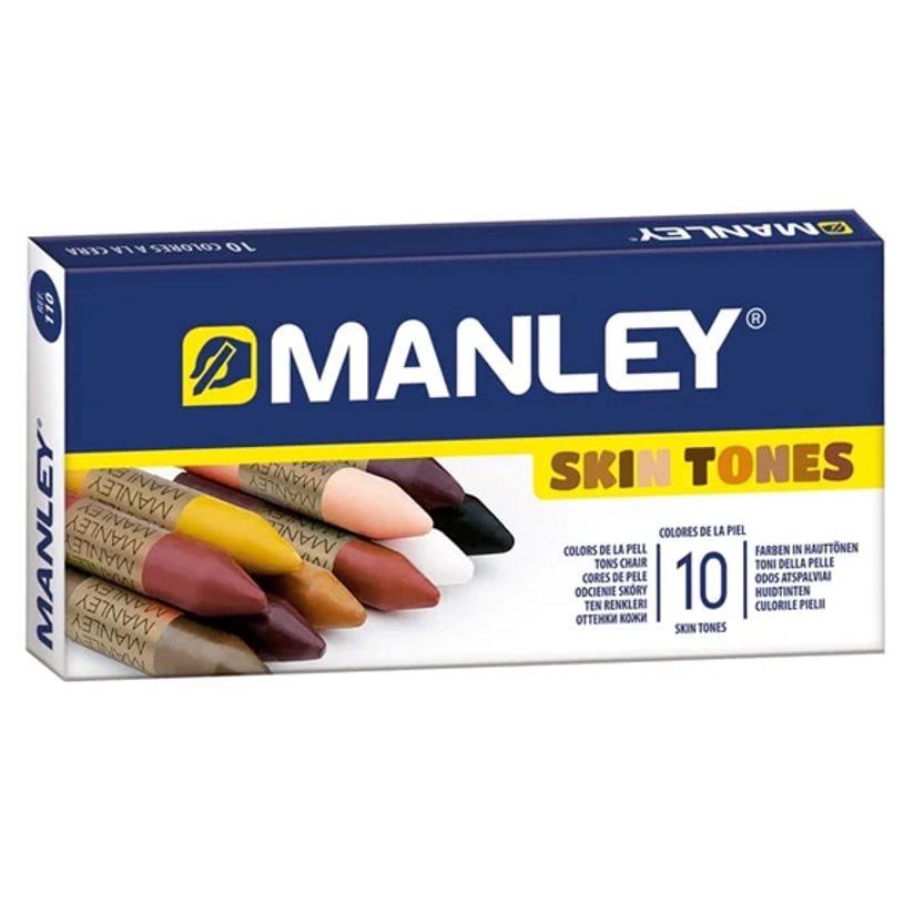 8413240615378-Manley - Crayon de cire - cire - couleurs de tons de peau assorties (pack de 10)-P_405187496_2-0