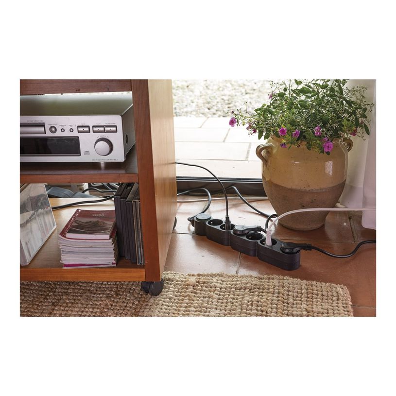 3545411896585-zenitech Home Green - Multiprises avec 6 prises 16A + interupteur -  3680 Watt - 1.5 m cor-P_405187528_2-3