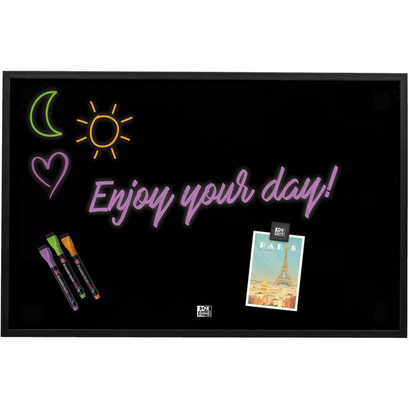 3595560040230-Oxford - Jeu de tableau - montable sur mur - 435 x 285 mm - A3 - magnétique - noir - cadr-P_405187954_1-0