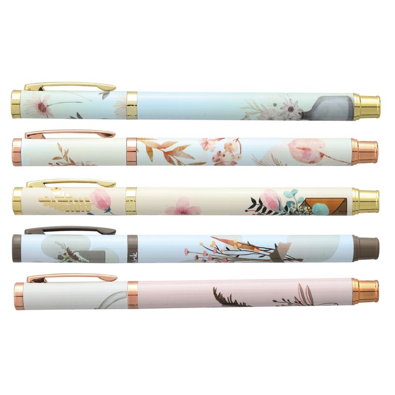 3173740251241-Rollink métal INK "Flowrette" 5 designs assortis --0