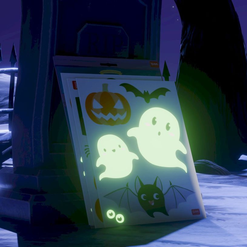 8052694019983-Legami - Set de 35 autocollants électrostatiques pour fenêtre - Halloween--4