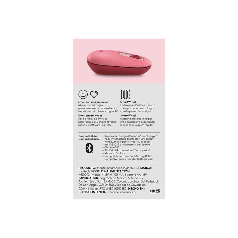 5099206101678-Logitech POP - Souris - emoji personnalisable - optique - 4 boutons - sans fil - Bluetoot-P_405188008_7-14
