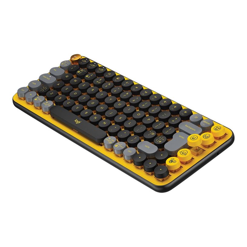 5099206101142-Logitech POP Keys - Clavier - sans fil - Bluetooth LE, Bluetooth 5.1 - Français - Brown --P_405188010_6-4