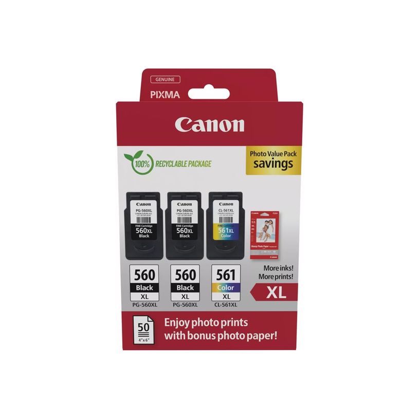 8714574680484-Canon PG-560XL/CL-561XL - pack de 3 - noir x2, couleur (cyan, magenta, jaune) + pack photo -P_405188430_2-1
