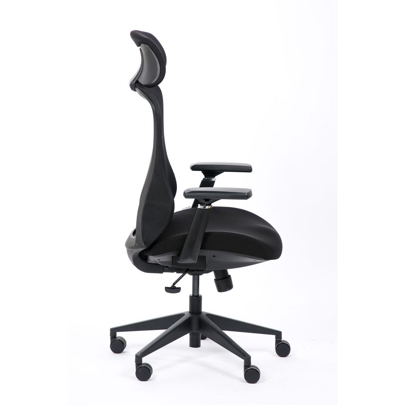 0404051884686-Fauteuil de bureau DESIGNER - Accoudoirs réglables - Appuie-tête - noir-P_405188468_3-2