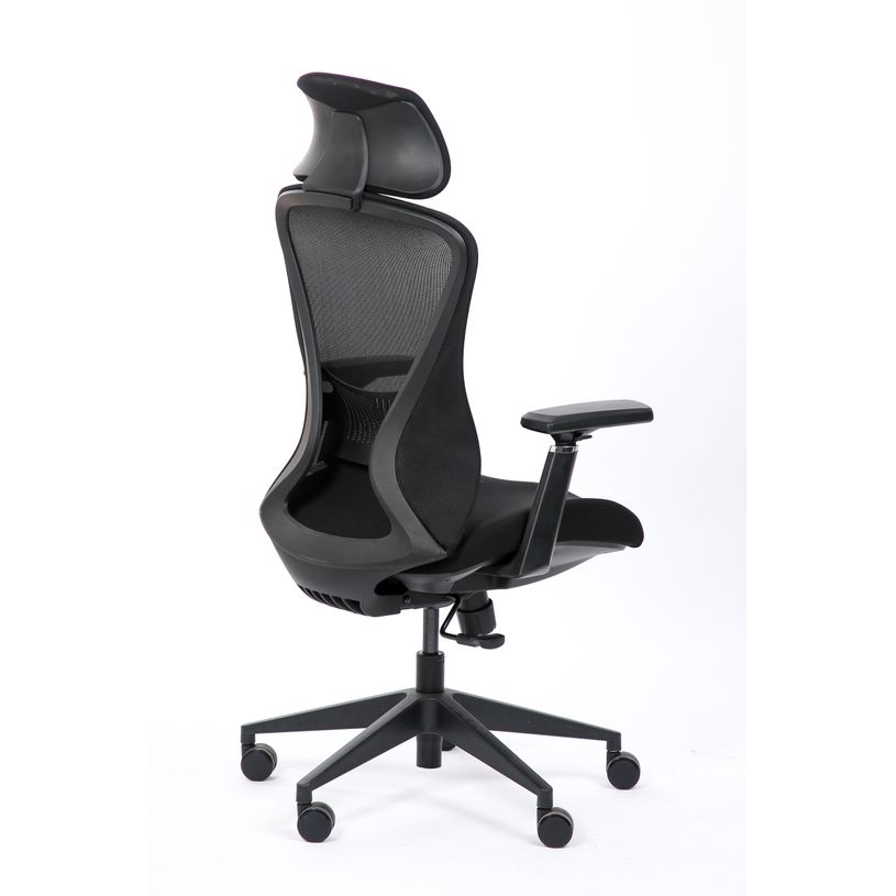 0404051884686-Fauteuil de bureau DESIGNER - Accoudoirs réglables - Appuie-tête - noir-P_405188468_4-3