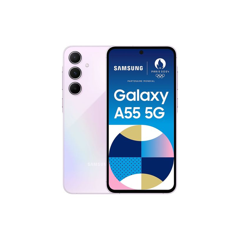 8806095467252-Samsung Galaxy A55 - Smartphone - 5G - 8/128 Go - lilas-P_405188473_1-0
