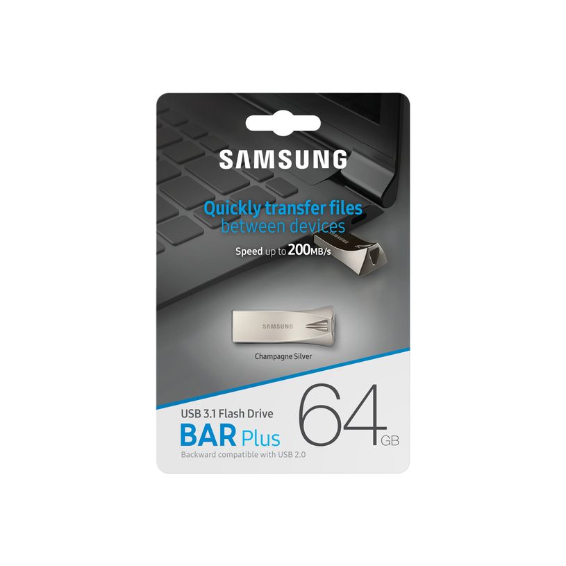 8801643229382-Samsung BAR Plus MUF-64BE3 - Clé USB 64 Go - USB 3.1 Gen 1 - champagne-P_405188562_8-7