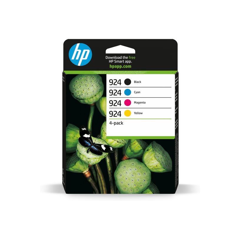 0199764688491-HP 924 - Pack de 4 - noir, jaune, cyan, magenta - cartouche d'encre originale (6C3Z1NE)-P_405188790_41-15