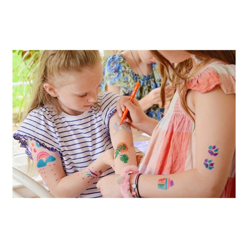 3086123737617-BIC KiDS Temporary Tattoo - Marqueur - non permanent - couleurs assorties-P_405188808_4-3