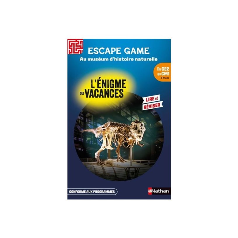 9782095014988-L'énigme des vacances - Escape game : Au muséum d'histoire naturelle - du CE2 au CM1-P_405188881_1-0