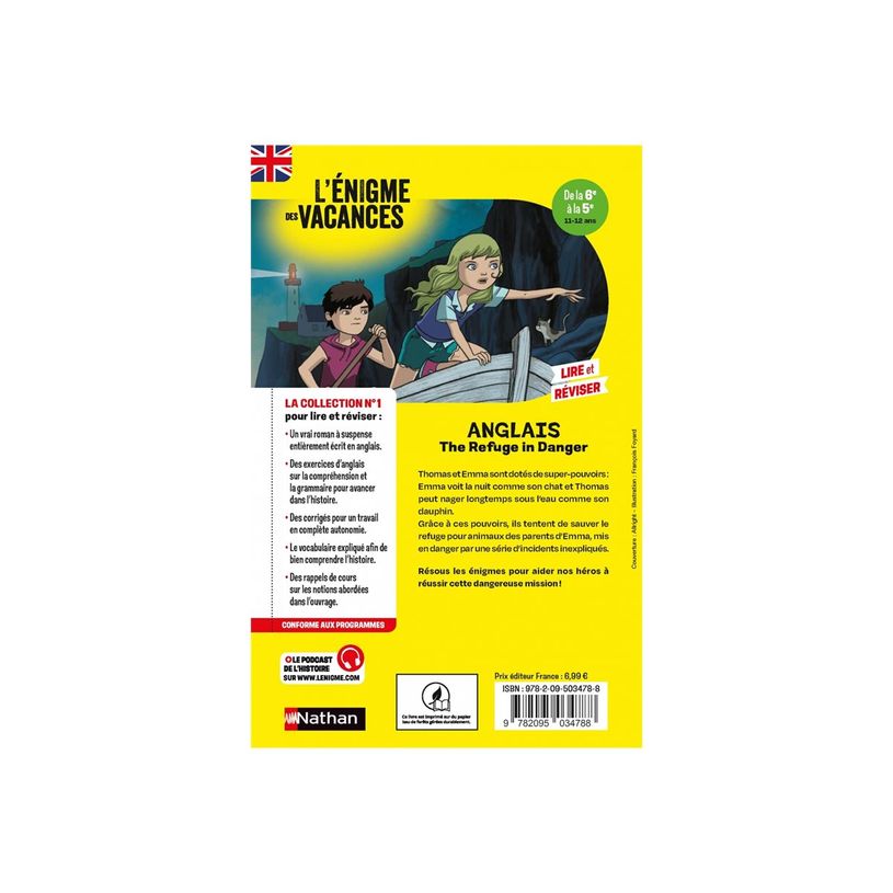 9782091931814-L'énigme des vacances - The refuge in danger - anglais - de la 6e à la 5e-P_405188884_3-2