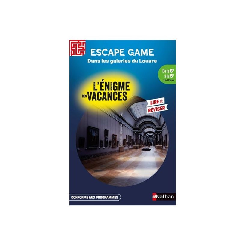 9782091934204-L'énigme des vacances - Escape game : Dans les galeries du Louvre - de la 6e à la 5e-P_405188886_1-0
