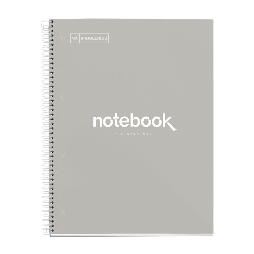 8422593467183-Notebook Emotions, Couverture rigide, A4, lignes horizontales 7 mm, 80 feuilles de 1 couleur, Miquelriu--0