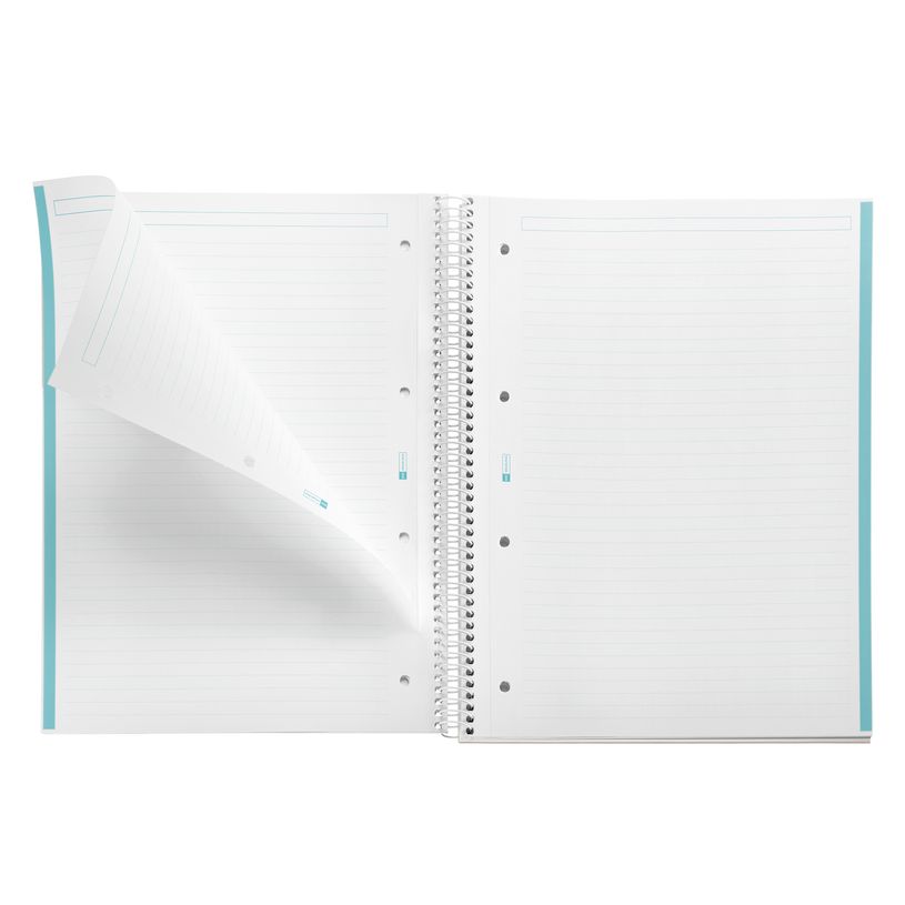 8422593486078-Notebook Emotions, Couverture rigide, A4, lignes horizontales 7 mm, 80 feuilles de 1 couleur, Miquelriu--3