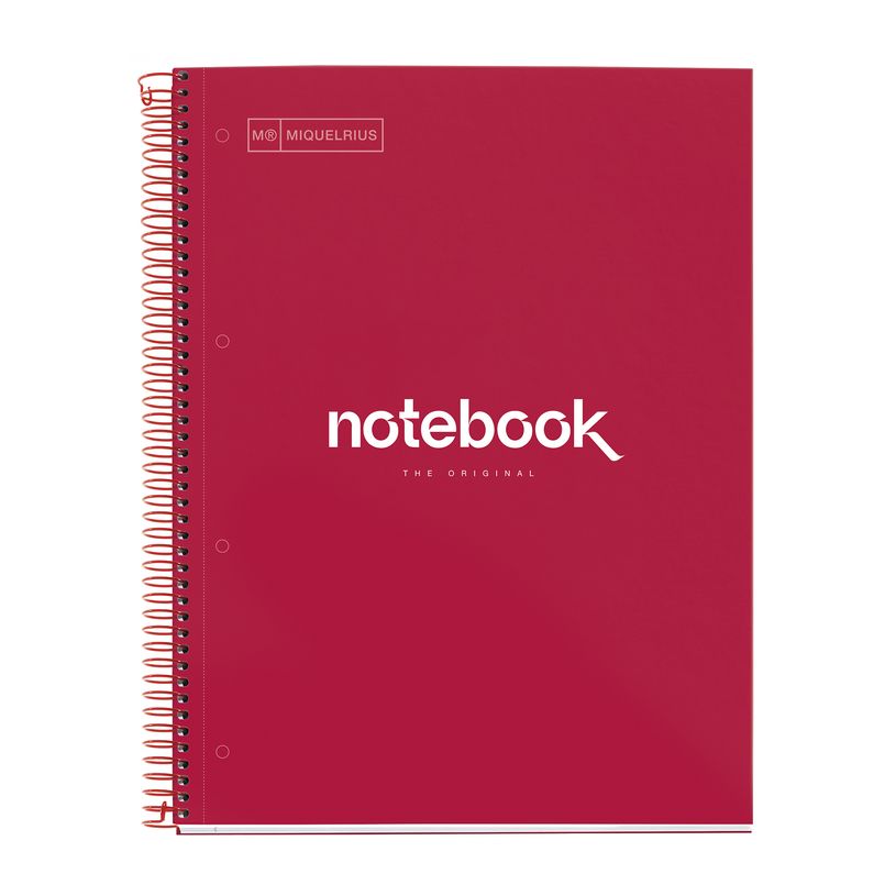 8422593485552-Notebook Emotions, Couverture rigide, A4, lignes horizontales 7 mm, 120 feuilles de 5 couleurs, Miquelr--0