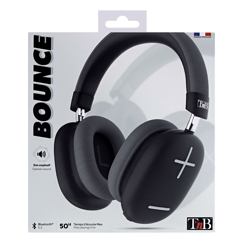 3303170115800-T'nB BOUNCE - Casque sans fil avec micro - isolation acoustique - noir-P_405189007_5-4